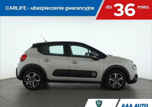 Citroen C3 cena 53000 przebieg: 81737, rok produkcji 2019 z Grodzisk Wielkopolski małe 211